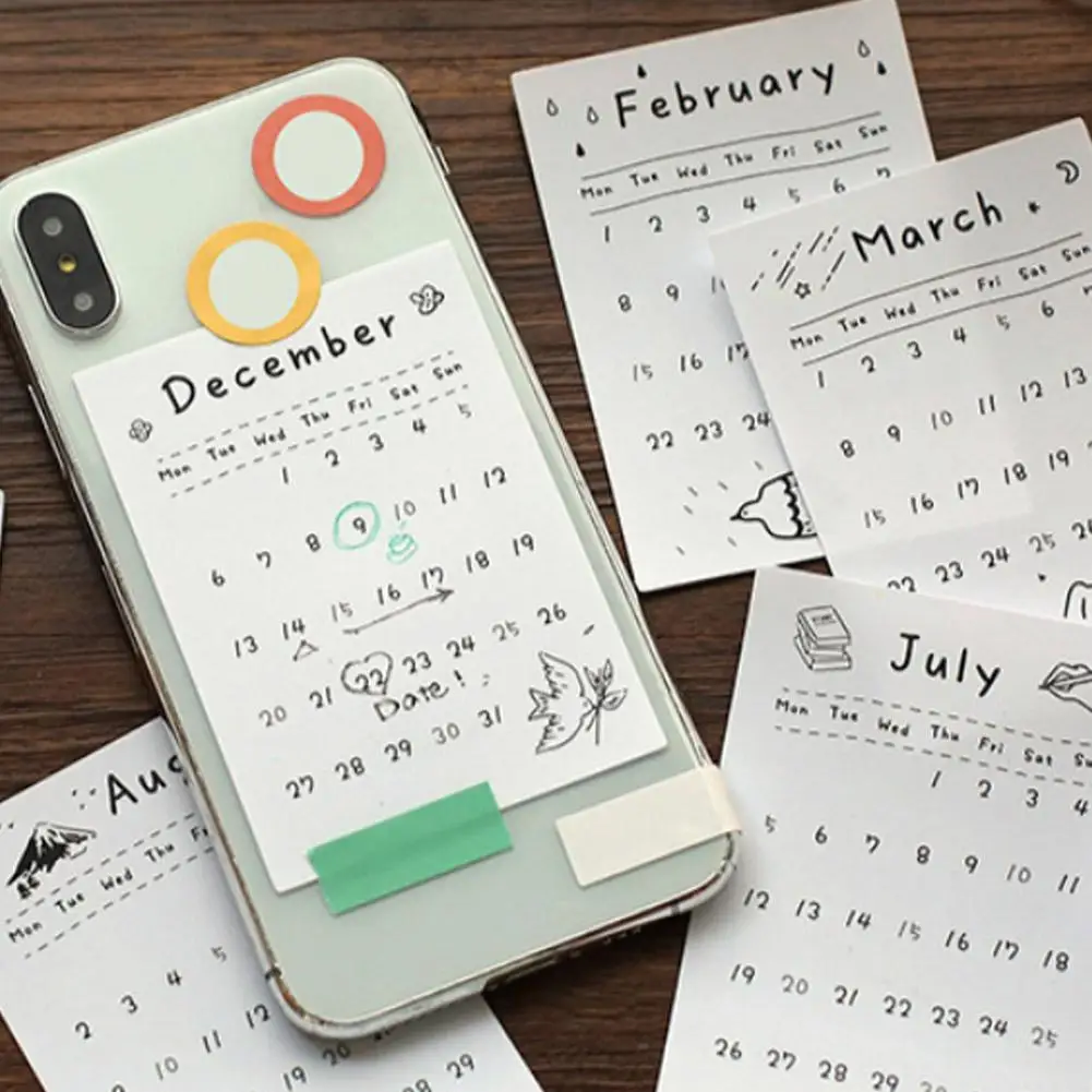 2021 календарь набор карт материал для украшения стен ручная работа ежемесячный