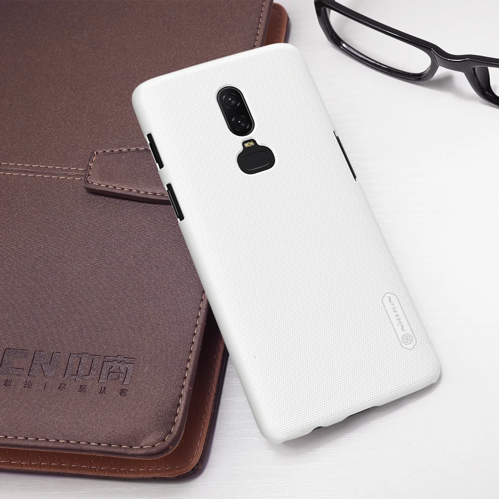 Для Oneplus 6 чехол матовый чехол NILLKIN для Oneplus 6 Чехол твердый пластиковый чехол на заднюю панель для One plus 6 с подарком