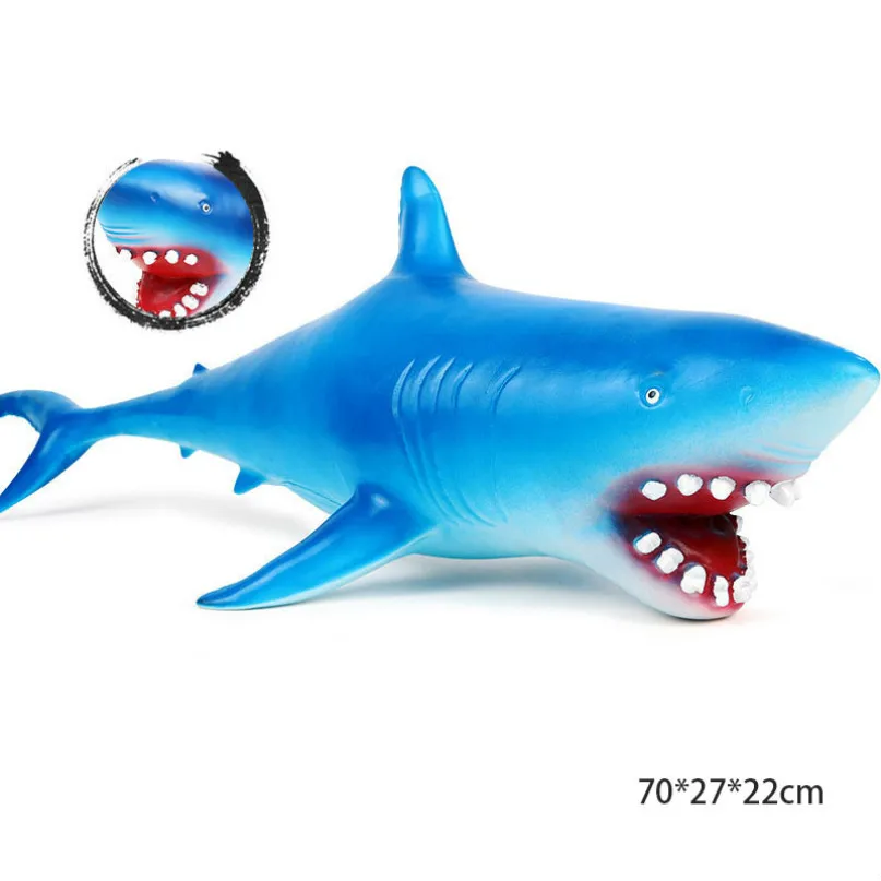 inflatable shark A Морская модель животного; изображение морской жизни, фигурка акулы, развивающие животные океана, игрушка для детей, Декор, подарок - Цвет: inflatable shark A