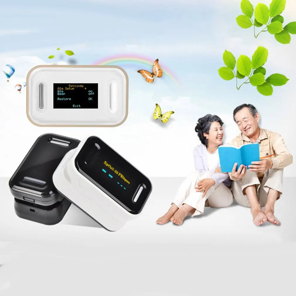 Пульсоксиметр на кончик пальца для домашнего использования цифровой