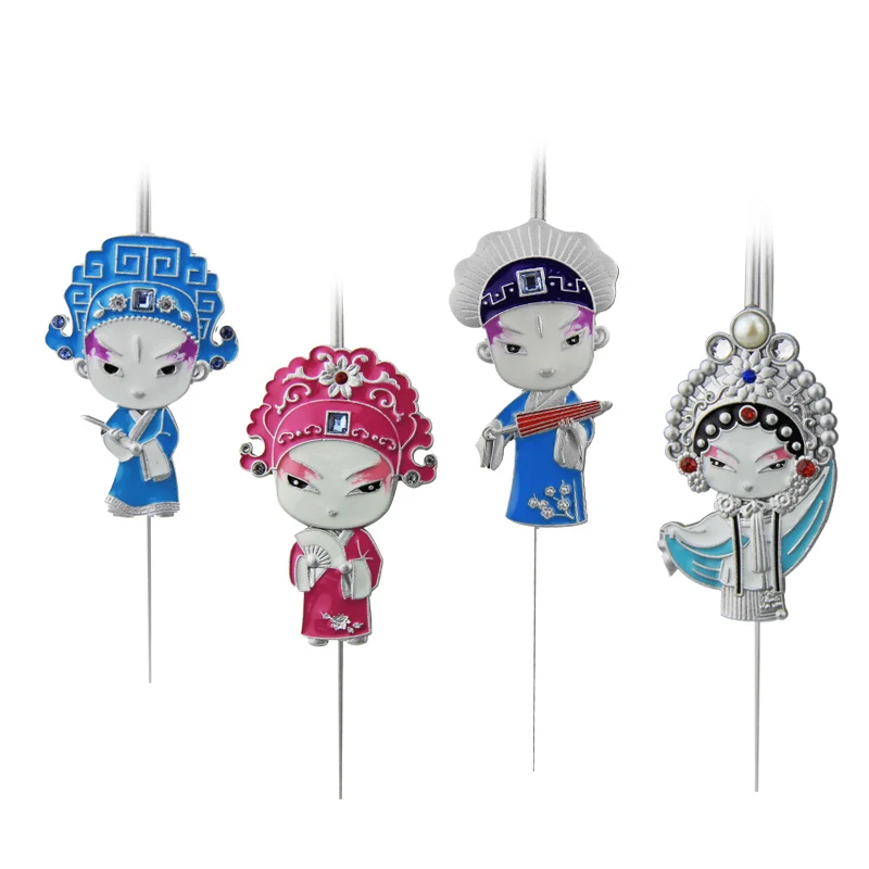 Закладка милый мультфильм Пекинская опера металлические закладки для школьных