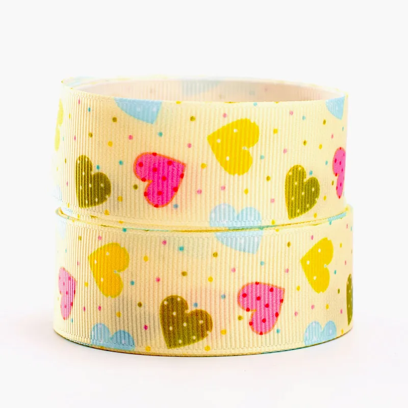 10 ярдов корсажная лента-лента с принтом в виде сердца на День святого Валентина |