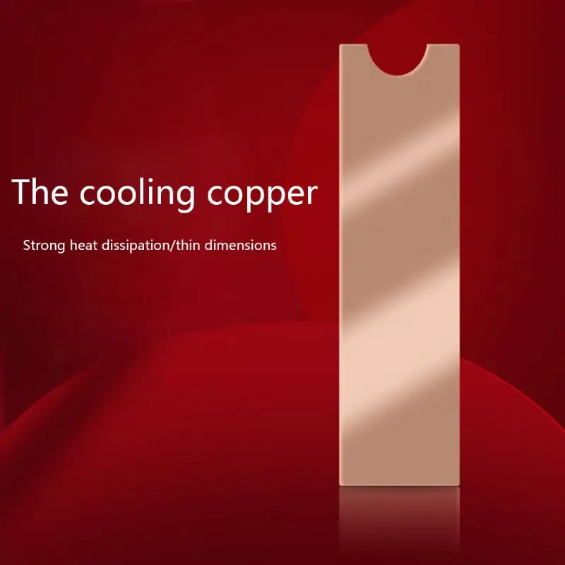 

1 Set New Cooling Copper Sheet M.2 Heatsink NVME Heat Sink M.2 2280 Thermal Conductivity Silicone Wafer Cooling Fan Cooler