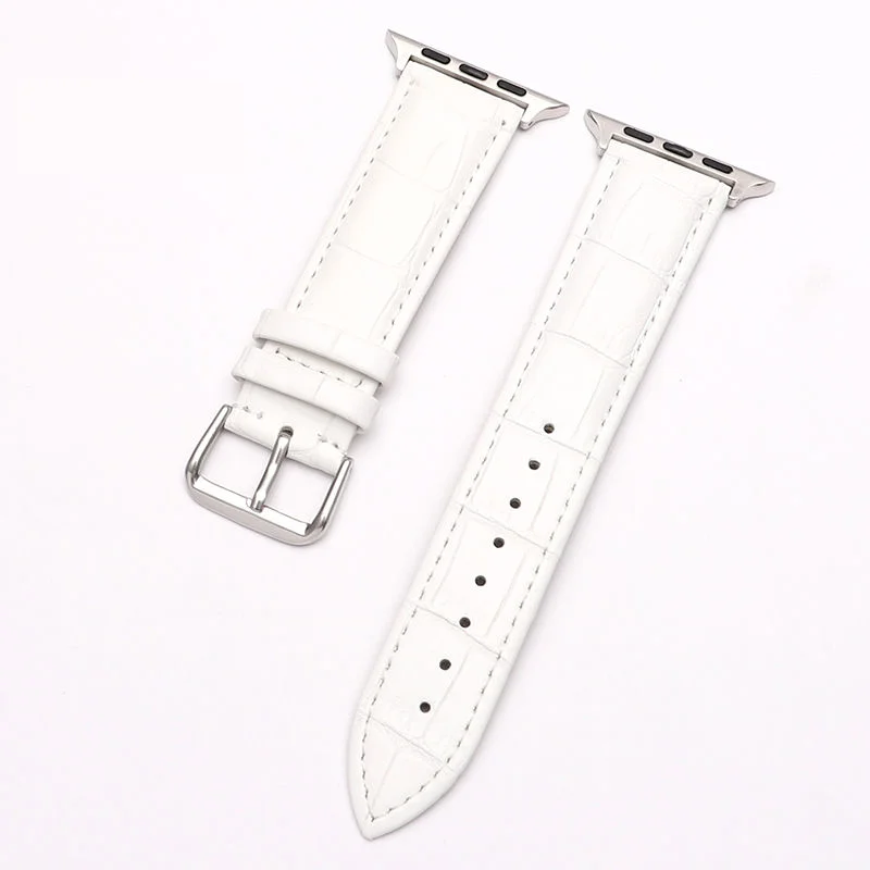 Ремешок кожаный для Apple Watch 6 Band двойной браслет iwatch Series 5 4 3 SE 44 мм 40 42 38