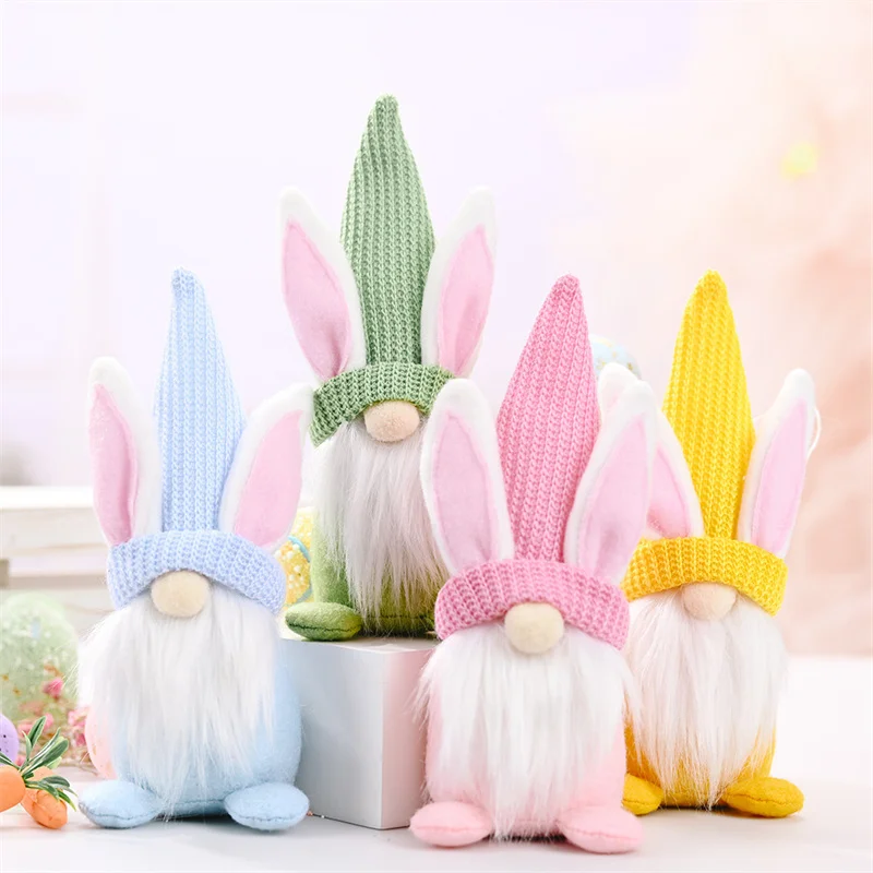 

Easter Bunny Dwarf Doll Elf Doll Ornaments Home Bar Window Decoration Supplies Desktop DIY Ornaments Festoon New Year Event