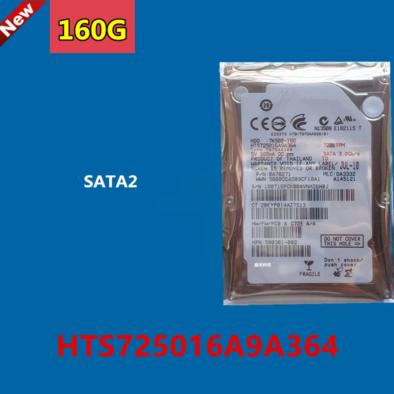   HDD  Hgst, 160 , 2, 5 , SATA 3 /. 16 , 7200 /      , HDD  HTS725016A9A364