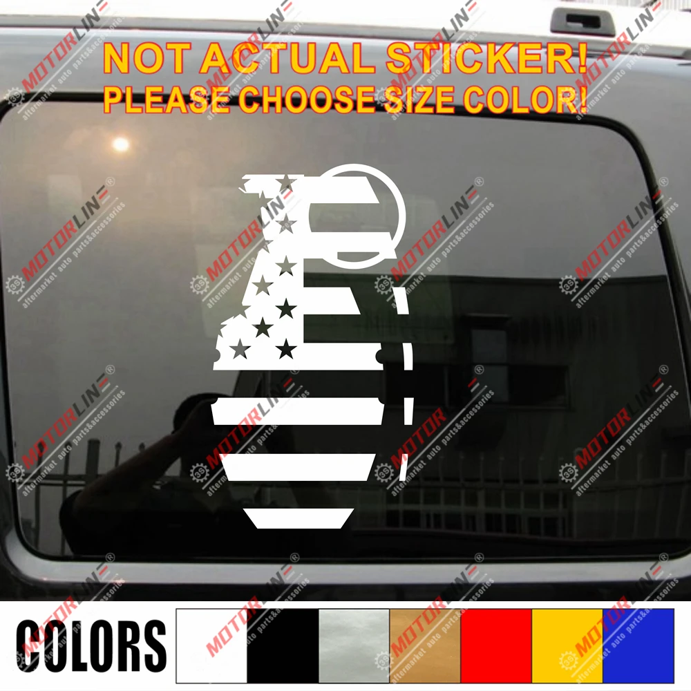 

Флаг США WW2 наклейка автомобиля ананаса, выберите свой цвет.