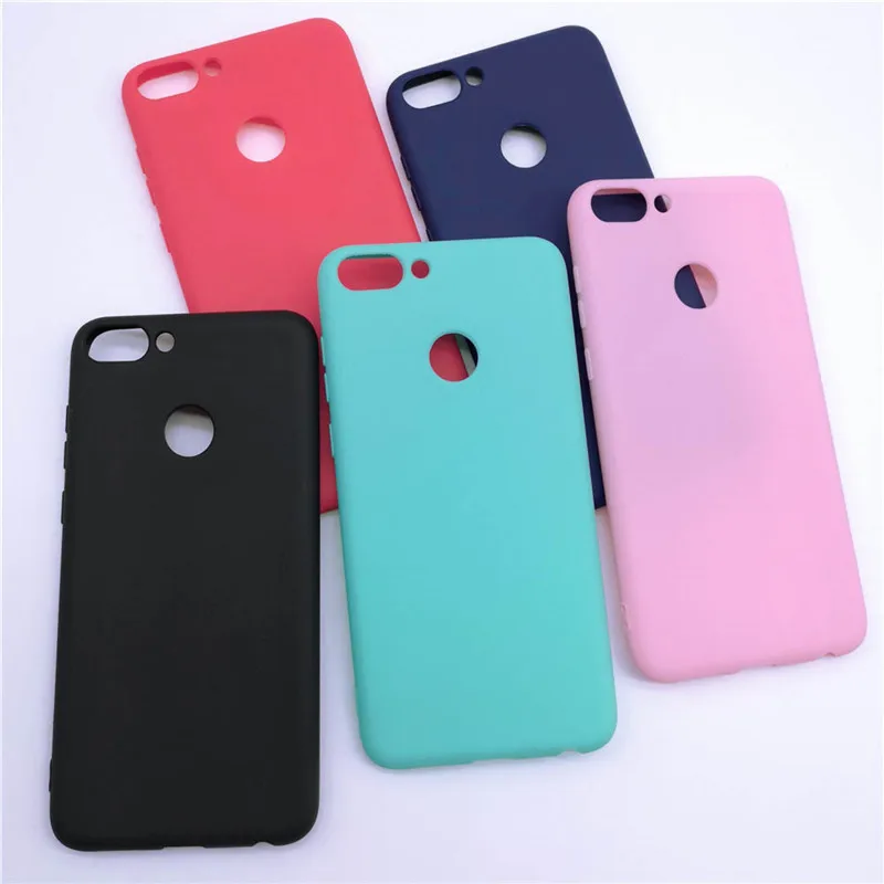 Чехол для Huawei P Smart 5 65 дюйма Мягкая силиконовая задняя крышка из ТПУ карамельных