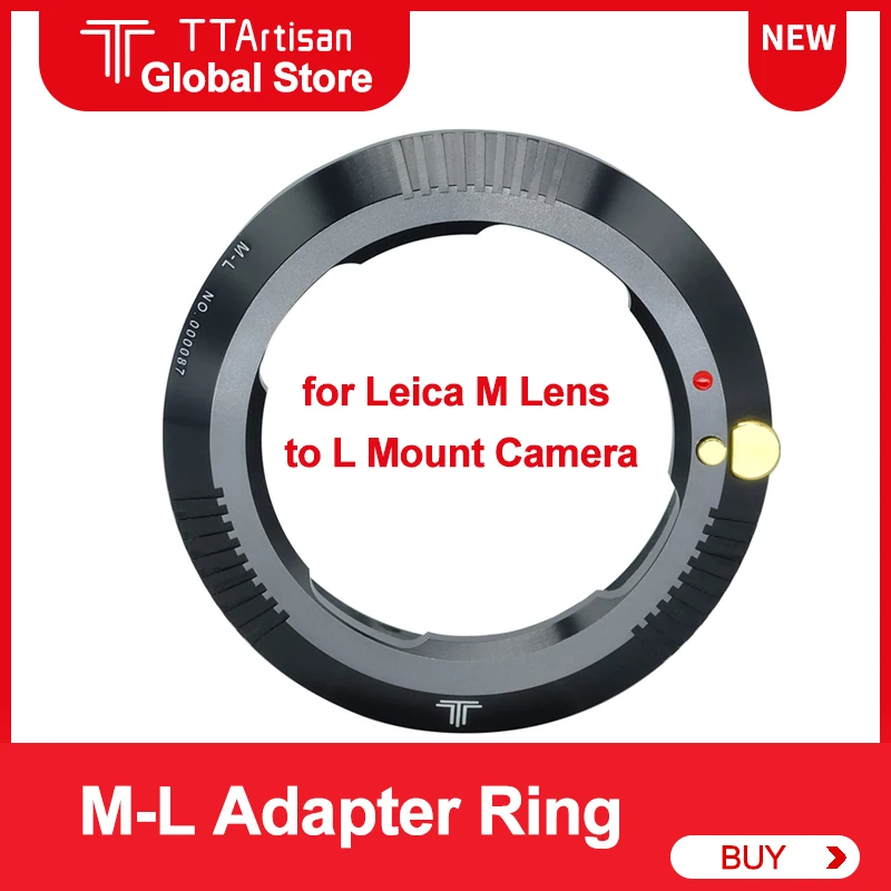 Оригинальное переходное кольцо TTArtisan M-L для объектива Leica M Крепление к Sigma fp Lumix S1