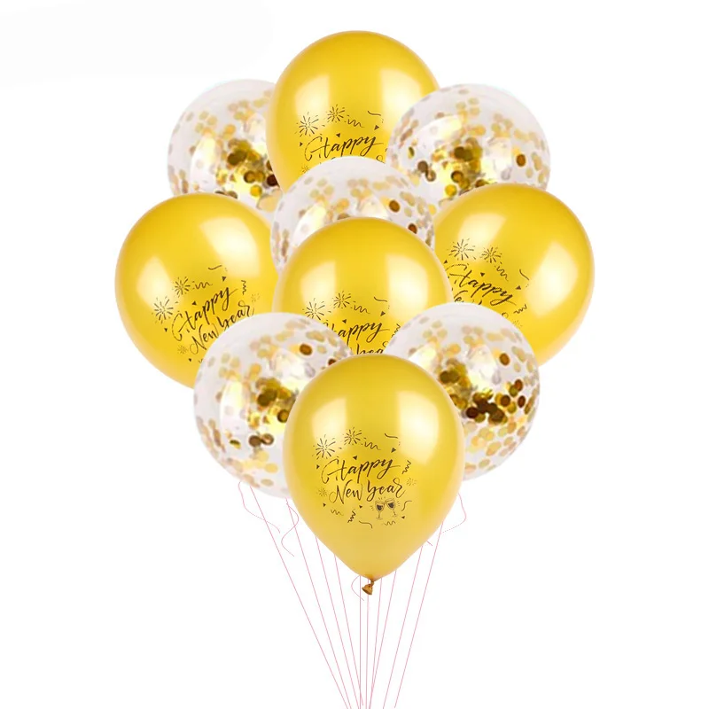 5pcs balloons 16 дюймов с новым годом шарики комплект год вечерние украшения воздушный шар рождественские украшения для дома с утолщённой меховой опушкой - Цвет: 5pcs balloons