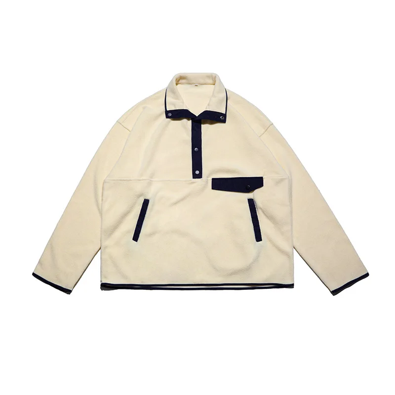 Мужская весенняя и осенняя Новинка повседневный однотонный пуловер толстовка с