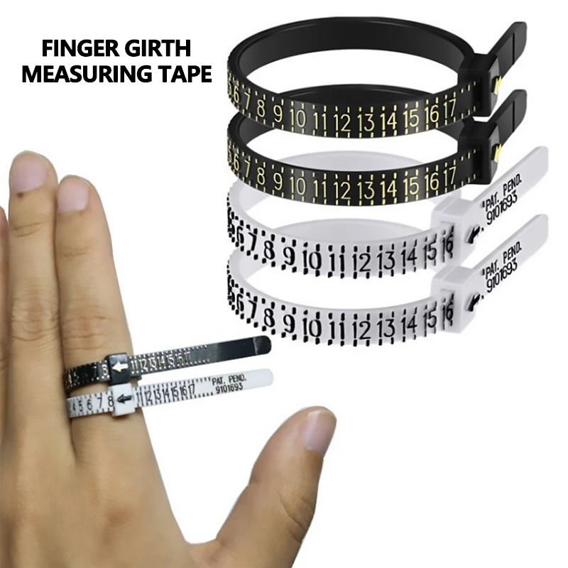 

Finger Size Measurement Circle Measuring Tape Size Finger Circumference Measurement US Tape Soft Ruler Measuring Ring Size