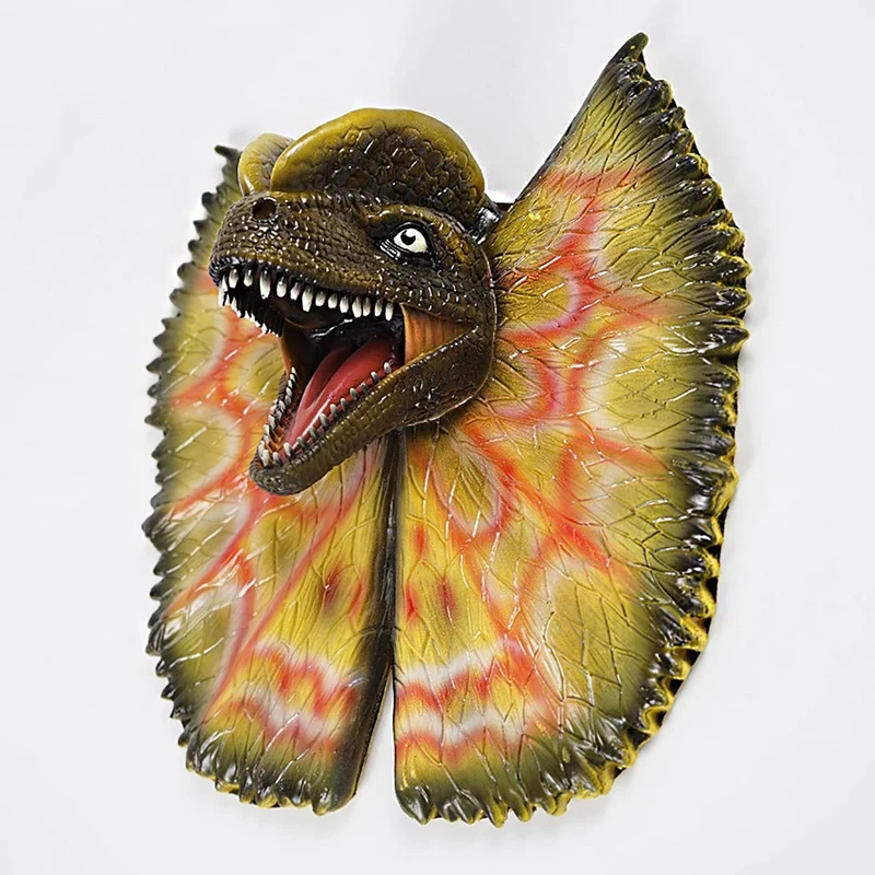 Wall Mounted Dinosaur Bust Head Sculpture Hanging Life-Like Figurine Latex Foam Art Home Decoration | Дом и сад