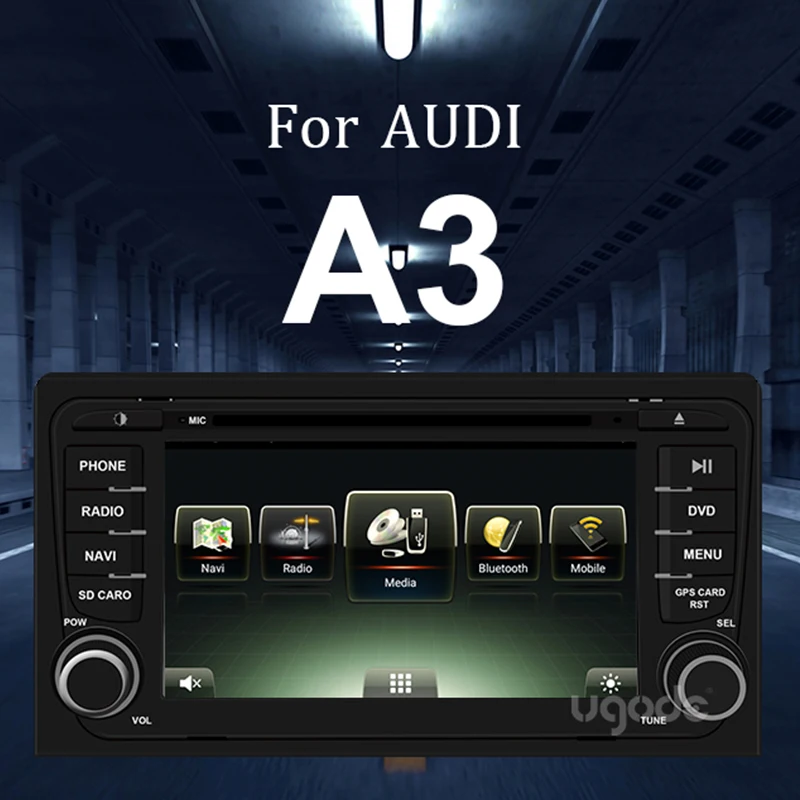 Ugode Android OS автомобильный DVD мультимедийный плеер GPS навигационный экран монитор