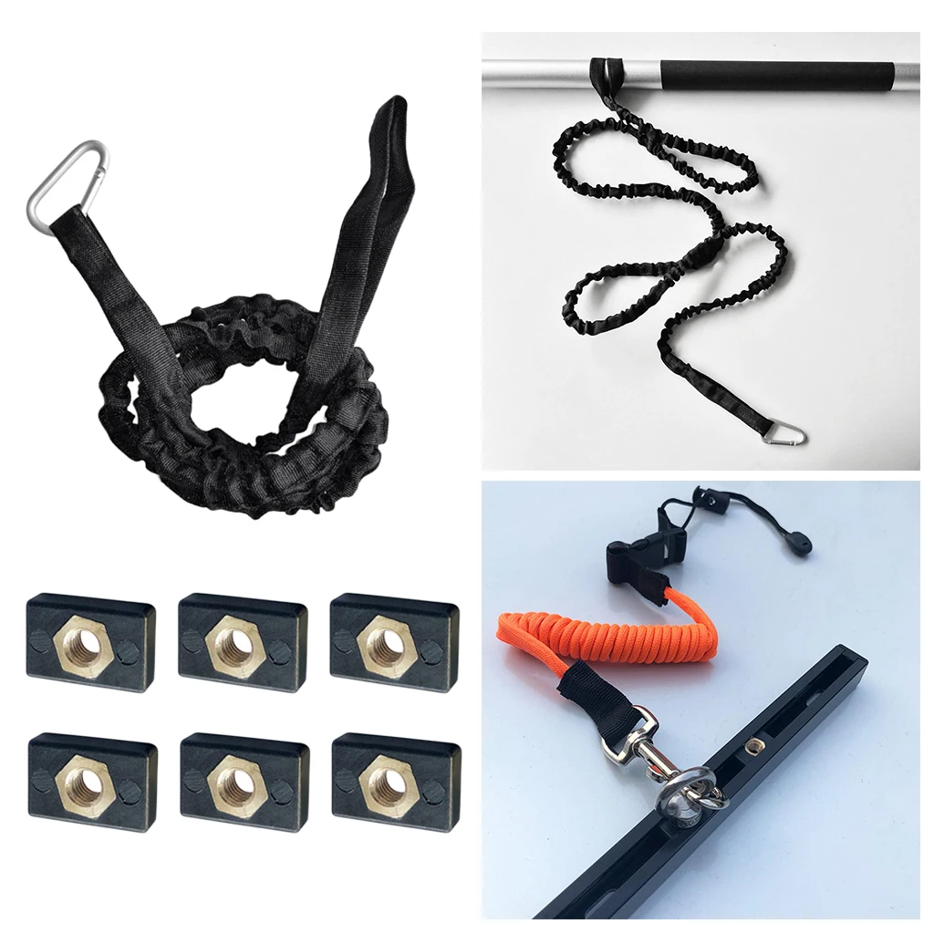 

Track Rail Nut Boat Rail Screw 47'' Paddle Leash Keeper Retainer Lanyard