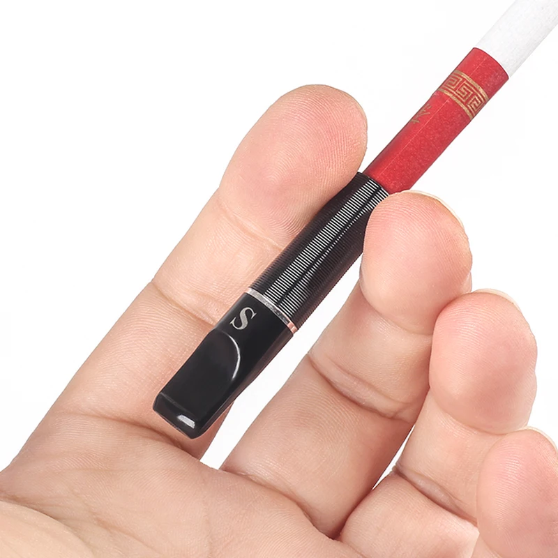 Держатель для сигарет Золотая трубка курения с 2 фильтрами в портативной коробке