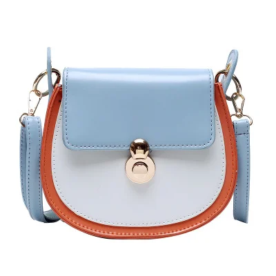 

PU Leather Contrast Color Crossbody Bags For Women 2020 Fashion Small Shoulder Bag Female Handbags And Purses Travel Bags