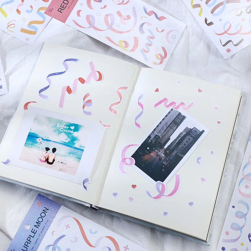 Кавайная лента из ПВХ лазерная наклейка креативная декоративная сделай сам