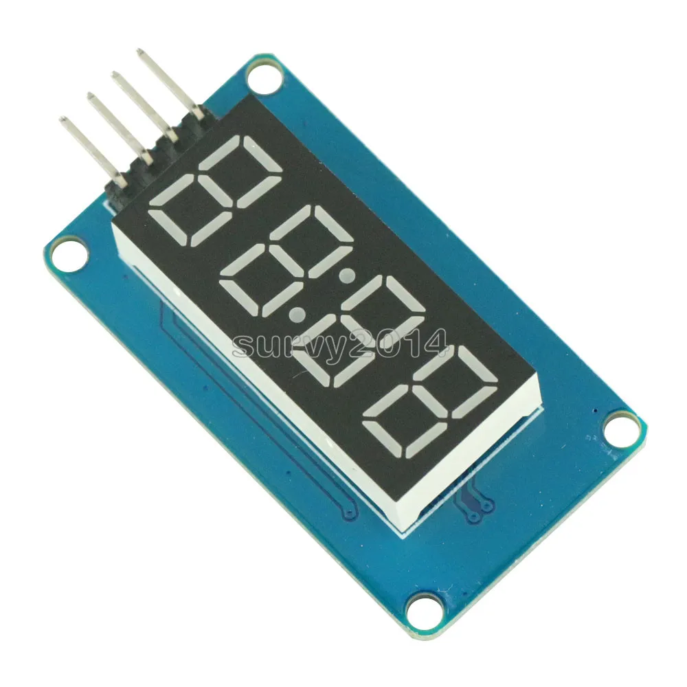 Модуль цифросветодиодный светодиодного дисплея TM1637 с 4 битами для arduino