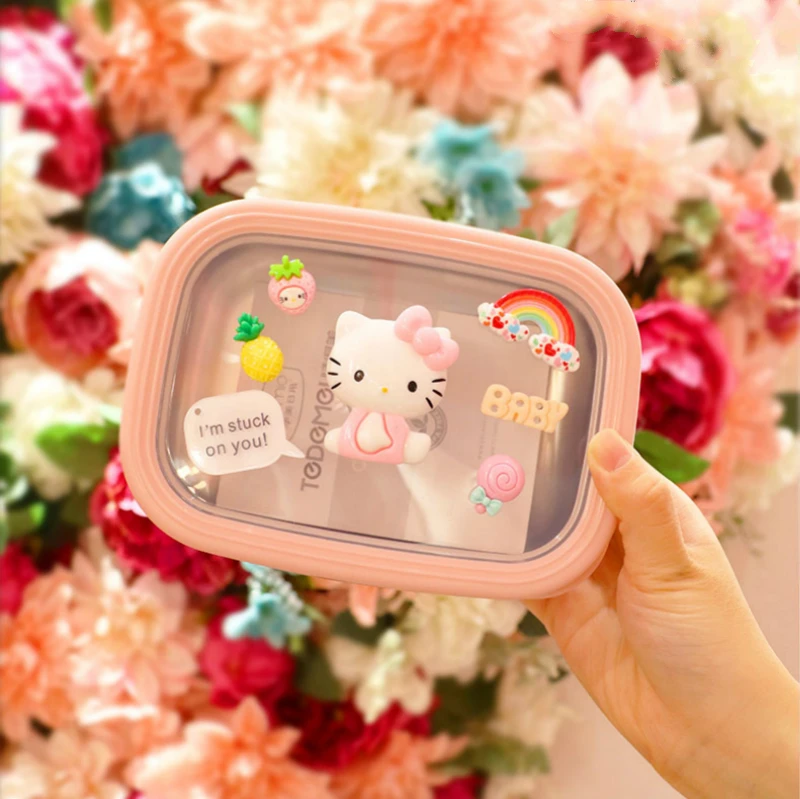 Портативный Ланч бокс для дома и детей школьной работы металлический контейнер