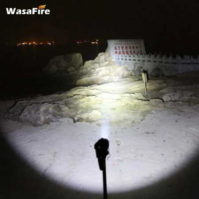 

Wasafire 3800 Lumen XM-L T6 LED C8 Flashlight Waterproof 5 Modes Torch Self-Defense 18650 Lantern for Camping Hunting Cycling