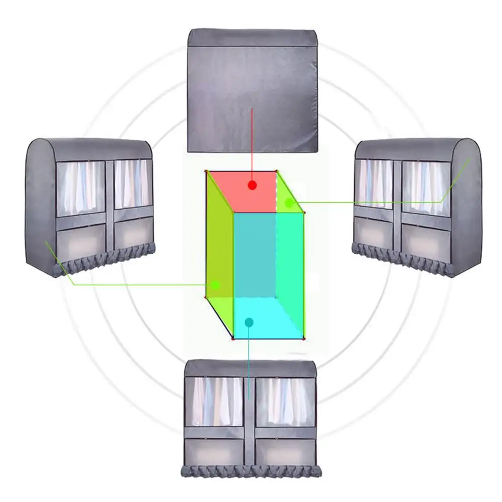 Домашние предметы напольный чехол для вешалки сушилка пылезащитный сумки