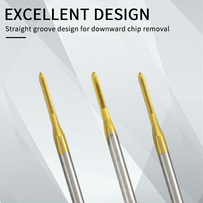 Маленький Метчик с титановым покрытием и кобальтосодержащим 1/5/10 шт. m0 8/m0