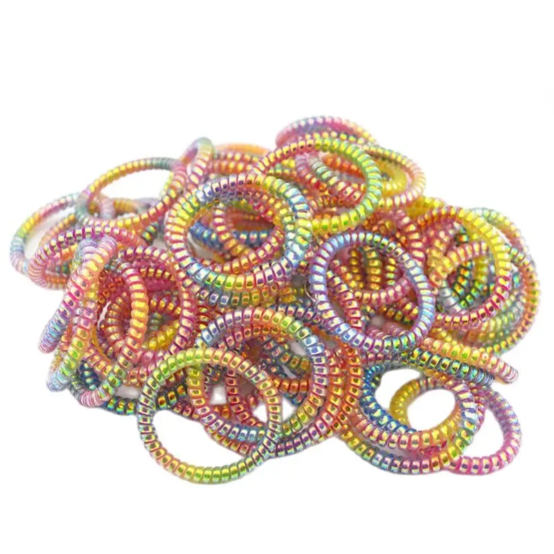 10 шт./партия эластичные резинки для волос 5 см|hair accessories|ponytail hair accessoriestelephone wire tie |