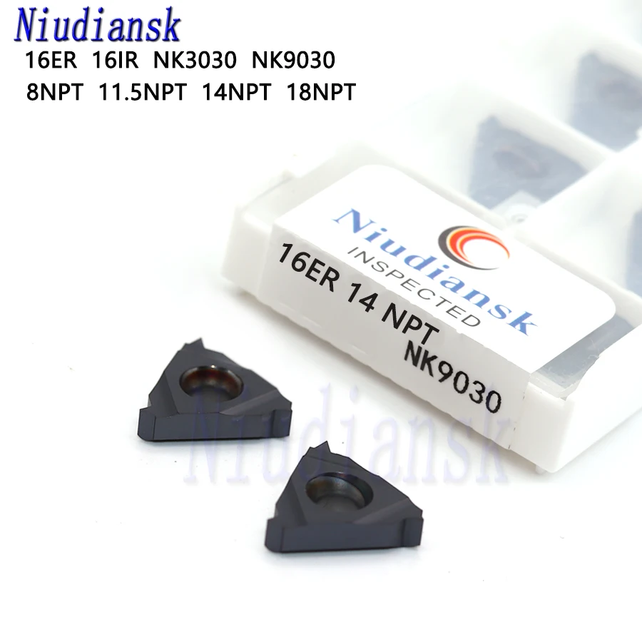 

16ER 16IR 8NPT 11.5NPT 14NPT 18NPT NK3030 NK9030 carbide inserts Thread Turning cutting tool 100%Original CNC Lathe Thread Tool