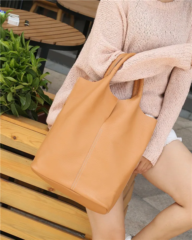 

Fashion Brand Designer Women's Handbag Tote Genuine Soft Leather Shoulder Bags Large Capacity Business Bags for Ladies