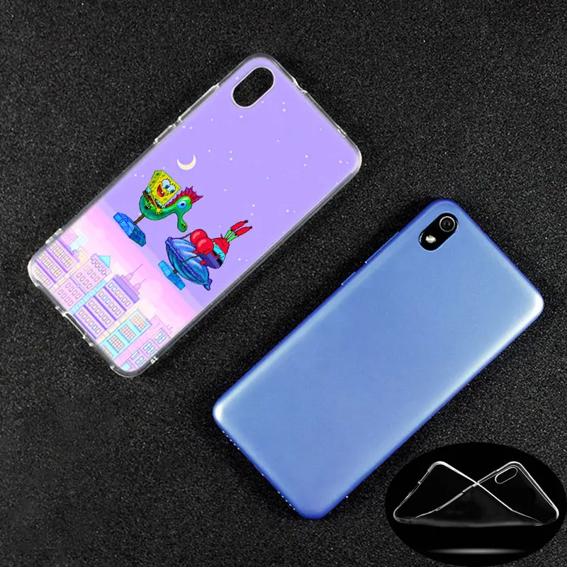 Горячий силиконовый чехол SpongeBob квадраты лучший друг для Xiaomi Redmi K20 Pro 7 7A 6 6A 4X5 Plus S2 GO Note 8 7 6 5 Pro 4