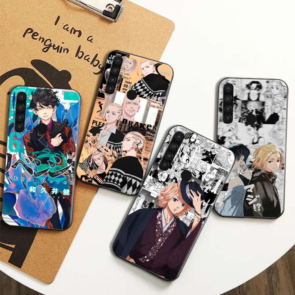 

Anime Tokyo Revengers Phone Case For Xiaomi Redmi Note 8 Note 8 2021 Funda Back Cover Soft Carcasa Japan Cartoon Hinata Draken