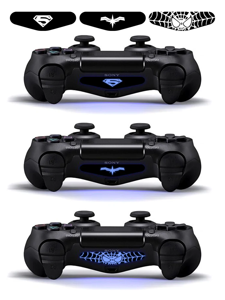 9 шт./компл. светильник светодиодный наклейки для кожи для Playstaion4 PS4 Геймпад светильник наклейки для PS4 Slim Ps4 pro игровой контроллер