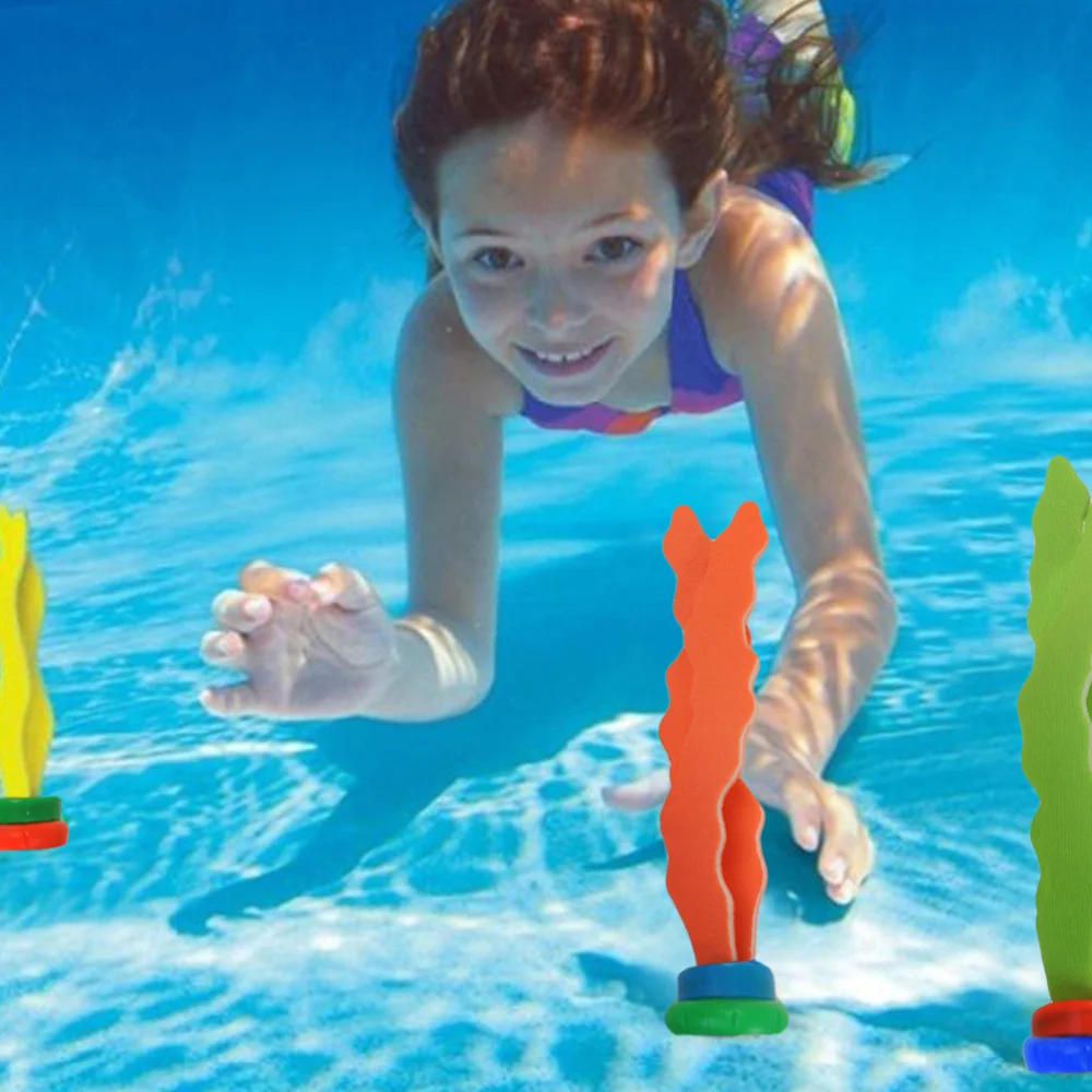 

6pcs Summer Toys Seaweed Diving Water Games Pool Games Child Underwater Diving Seaweed Sports Parent-Child Gifts for Kid