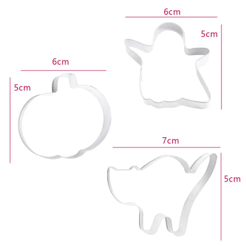 3 шт. из нержавеющей стали печенье резак Хэллоуин форма инструмент маффины хлеб