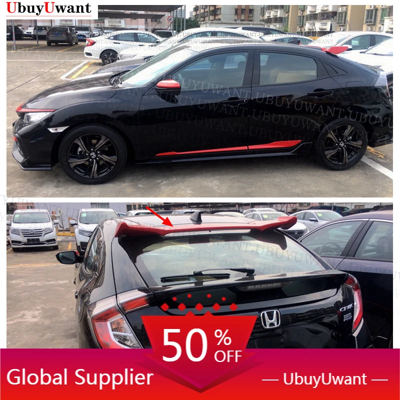 

Для хэтчбека Honda Civic 2017-2021, спойлер для багажника автомобиля из АБС, аксессуары для заднего багажника, спойлер