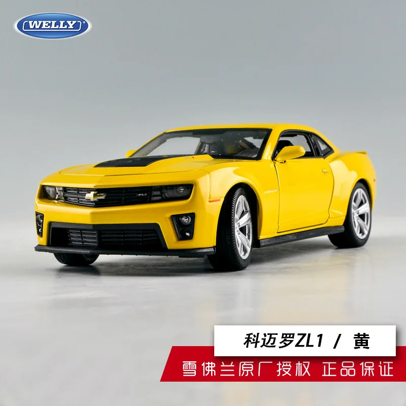 Весы WELLY 1:24 литье под давлением Chevrolet Camaro ZL1 Спортивная имитация классическая