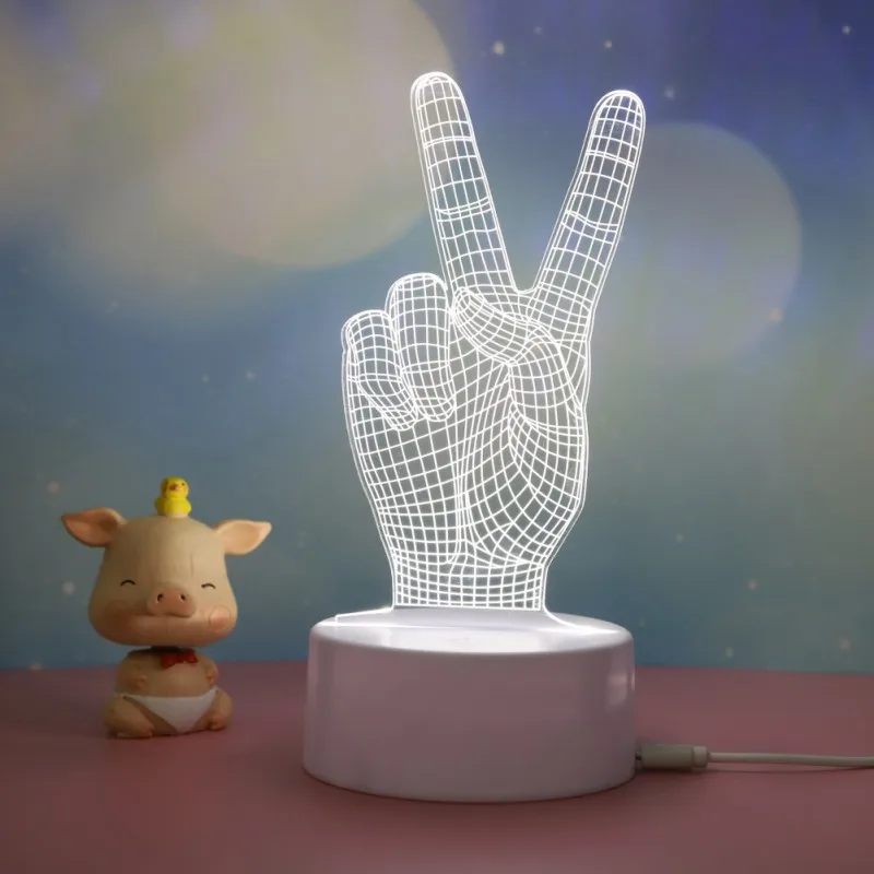 

3D Led Lamp Creatieve 3D Led Night Lights Novelty Illusion Night Lamp 3D Illusion Tafellamp Voor Thuis Decoratieve Licht