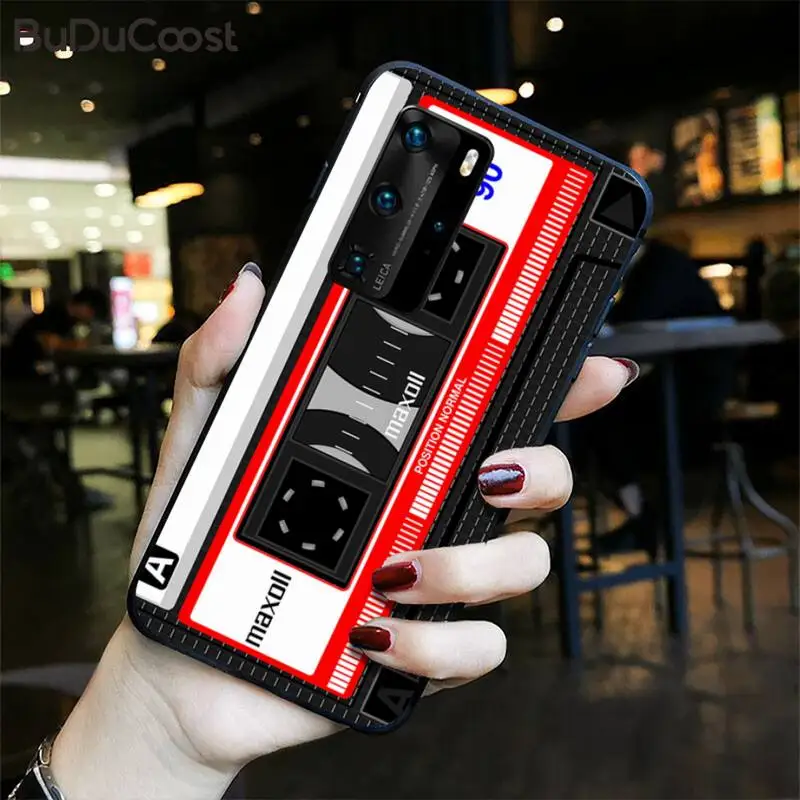 

RETRO CASSETTE TAPE vintage Phone Case for Huawei P30 P20 Mate 20 Pro Lite Smart Y9 prime 2019
