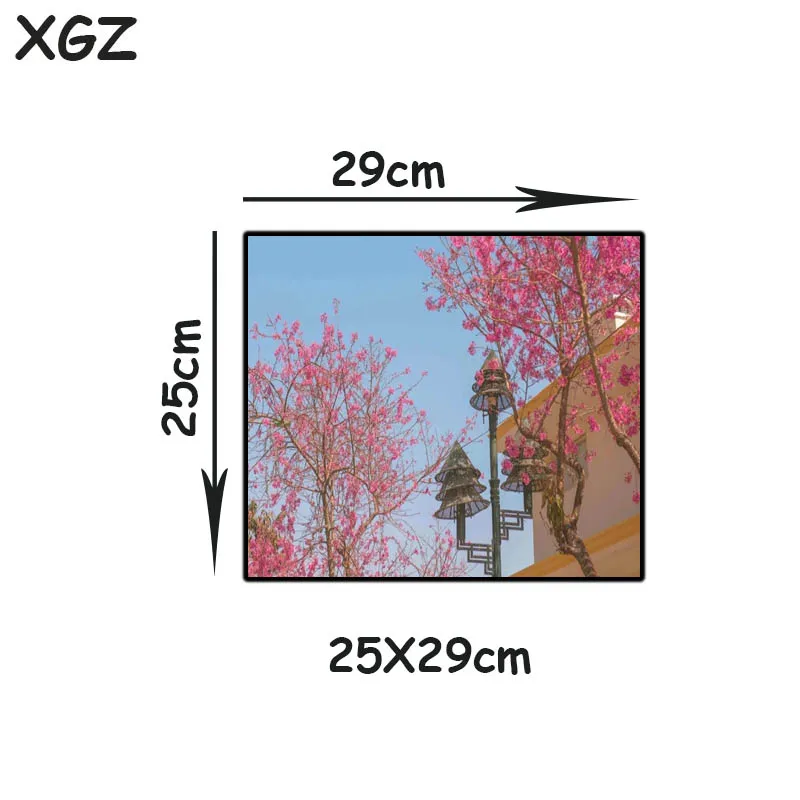 

XGZ Large size mouse pad beautiful flower pattern table mat home office non-slip rubber keyboard mat