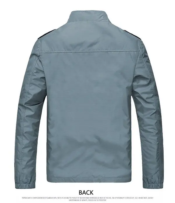 

Jacket Men New Brand Men's Fashion Long Sleeve Coats Male Slim Fit Solid Casual Jackets Windproof Outwear Jaqueta Veste