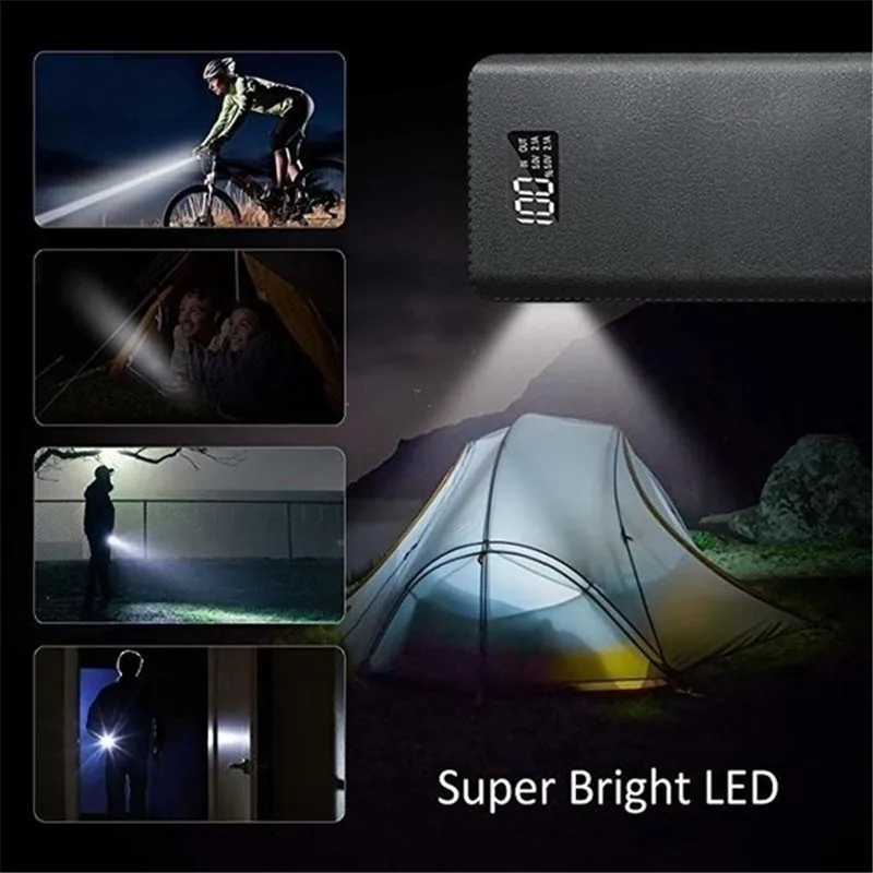 Power Bank 30000mAh power bank Мобильная внешняя батарея портативное быстрое зарядное устройство цифровой дисплей для всех внешний аккумулятор для смартфона