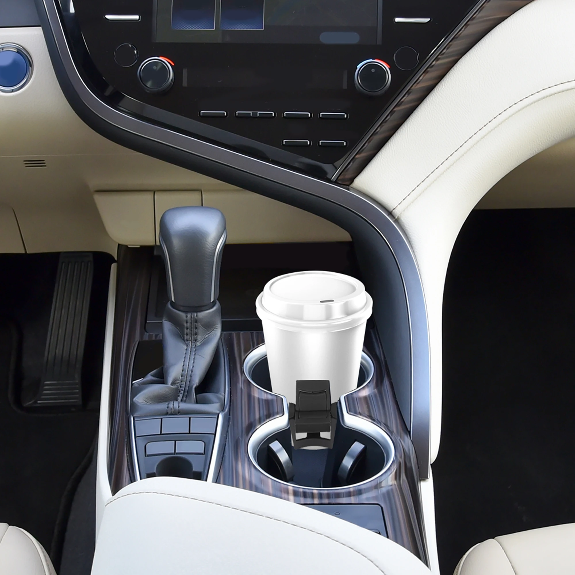 

Uxcell Car Center Console Slip-proof Cup Holder Insert Divider Separator for Toyota Highlander 2014-2020 556180E170C0