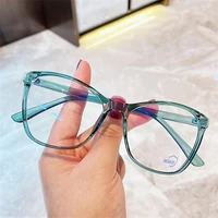 new anti blue light optical glasses unisex cat eye eyeglasses anti uv spectacles oversize frame eyewear simplicity goggles