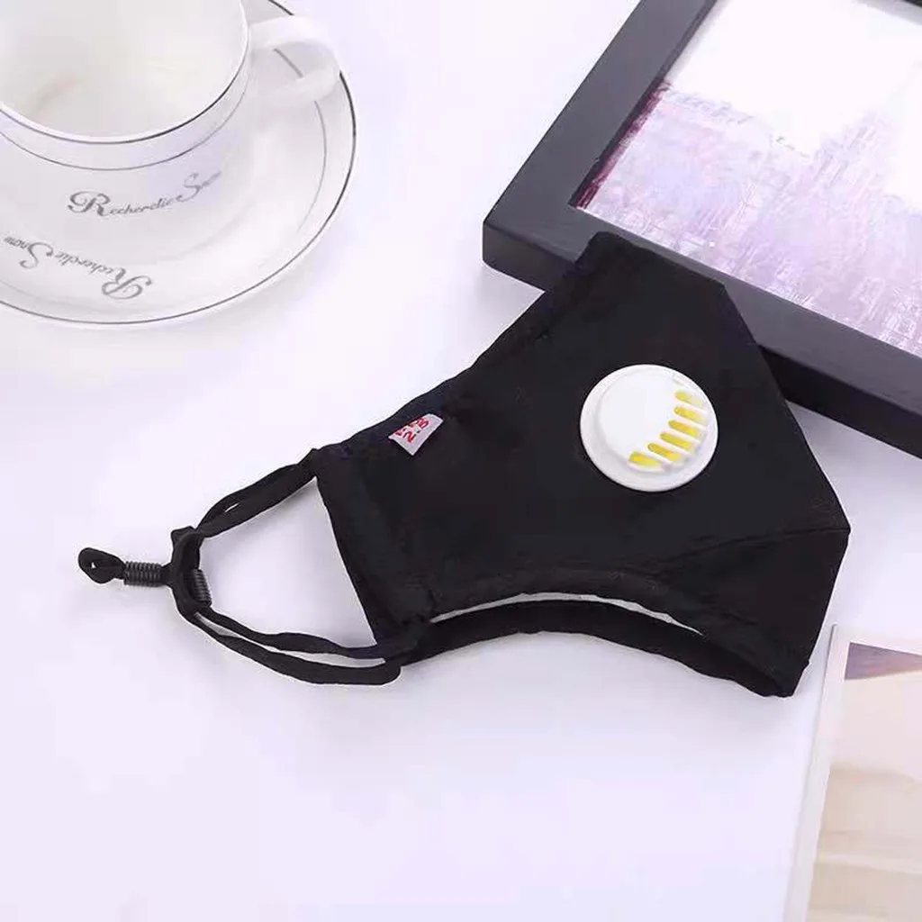 

Fast Delivery Reusable Cotton Mask Breathing Valve Unisex Washable Mouth Mask 5-layer Mascarillas Face Shield Masque Facial Mask