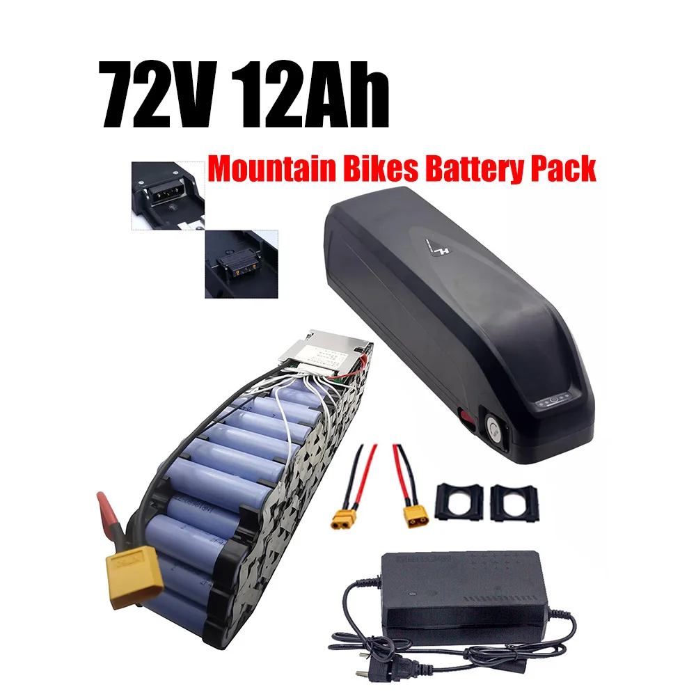 72 в 12 Ач литий-ионный перезаряжаемый аккумулятор для электровспомогательных