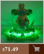 Dragon Ball Super Broli Saiyan Evolution DIY ночной Светильник СВЕТОДИОДНЫЙ Аниме Фигурка Dragon Ball Z Broly Lampara Модель Детская игрушка фигурка