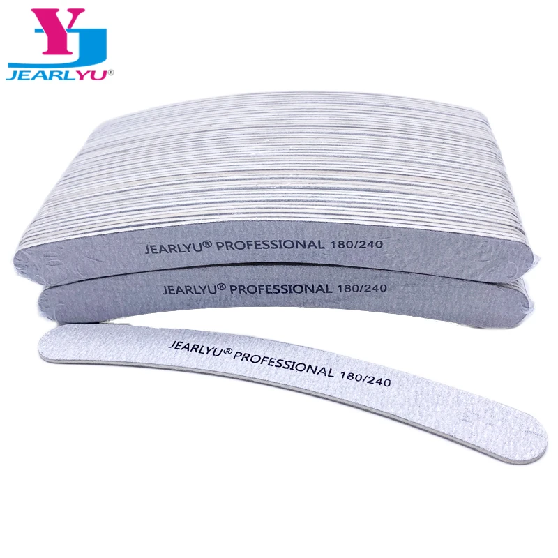 100 шт./лот наждачная бумага пилка для ногтей буфер Lixas Para Unhas серая сетка 180/240