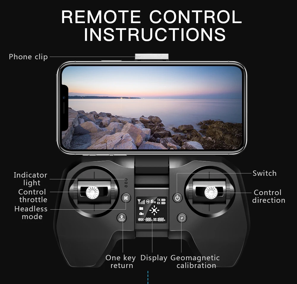 K1 RC Drone GPS with 4K HD Camera Gesture Control 5G Wifi FPV Brushless Flight Time 28mins Foldable Quadcopter Toy For Kids