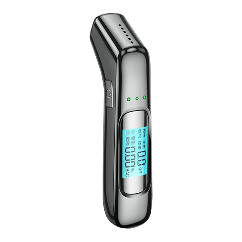 

Portable Digital Breath Alcohol Tester Breathalyzer Analyzer Device LCD Screen Quick Response High Accuracy Detector T21E